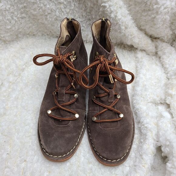 Hush Puppies Catelyn Dark Brown Hiking Ankle Boots Size 8 - Picture 2 of 9